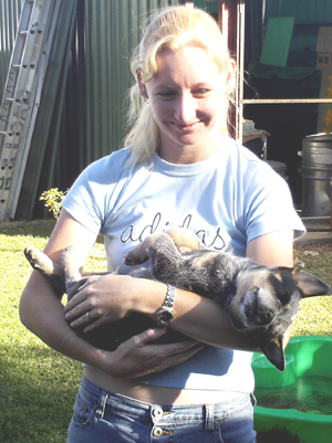 Pup #6 - Ferral with another new person - I'm asleep really! - Don't forget to VOTE for ME now!